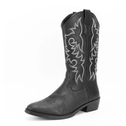 Mid-calf Western Boots Men Black Brown Cowboy Boots Handmade Leather Shoes New Punk Man Women Unisex Riding Boots