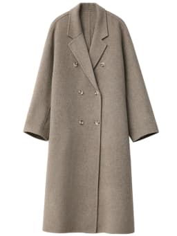 CHIC VEN Women Woolen Coat Double-breasted Basic Loose Casual Retro New Long Double-sided Female Overcoat Autumn Winter 2026