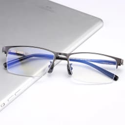 BCLEAR Titanium Glasses Frame Men Square Myopia Prescription Eyeglasses Frames Half Rim Optical Male Korean Eyewear New Style