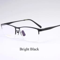 BCLEAR Titanium Glasses Frame Men Square Myopia Prescription Eyeglasses Frames Half Rim Optical Male Korean Eyewear New Style