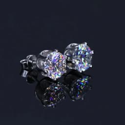 0.1-3ct Moissanite Diamond Stud Earrings for Women Men 925 Silver Original Certified Plated 18k Gold Earring Wedding Jewelry