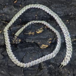 10mm CZ Stone Cuban Link Chain Silver Gold Plated Iced Out Miami Cuban Chain Necklace for Men Women