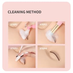 Eyelash Extension Shampoo foam Kit 60ml Empty foam Pump Bottle Concentrate Eyelash Comb Tube EVA Storage Bag Cleaning Brush