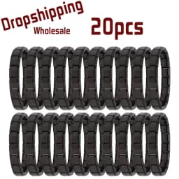 Wholesale 20pcs 9mm Italian Charm Bracelet Base Stainless Steel Shiny Plain Blank Composable Modular Starter Links Bulk Lot Pac