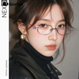 Guvina Fashion Luxury Alloy Prescription Reading Glasses Myopia Eyewear Hyperopia Anti Blue Ray Progressive Photochromic Eyewear