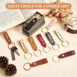 50pcs 100pcs PU Leather Keychain Blanks Bulk Laser Engraving Blanks Keychain Kit with Rings for DIY Key Chains Craft Customized