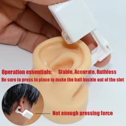 24pcs/Box Disposable Ear Piercing Gun Safe Ball Clasps Mini Daisy Crown Earring Piercer Machine Tool For Adult Kids Wholesale