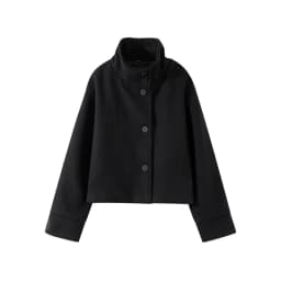 2026 Spring Stand Collar Short Jacket For Women Elegant New Long Sleeve Single Breasted Coat Elegant Lady Outerwear High Street