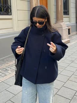 2026 Spring Stand Collar Short Jacket For Women Elegant New Long Sleeve Single Breasted Coat Elegant Lady Outerwear High Street