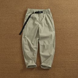 Summer thin outdoor casual pants men's loose micro cone 3D vertical cut micro elastic cargo pants
