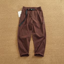 Summer thin outdoor casual pants men's loose micro cone 3D vertical cut micro elastic cargo pants