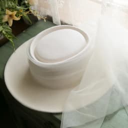 New French 100% Wool Top Hat Veil Vintage Dinner Party Elegant White Fedora Travel Light Wedding Head Dress Accessories