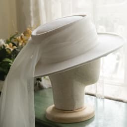 New French 100% Wool Top Hat Veil Vintage Dinner Party Elegant White Fedora Travel Light Wedding Head Dress Accessories