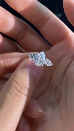 Waterdrop Shape Full Moissanite Engagement Rings for Women 925 Sterling Silver Wedding Band Jewelry Pear Cut Diamond with GRA