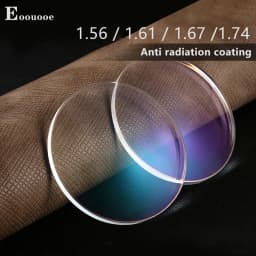Myopia 1.61 Index MR-8 Strong Clear Lens Frameless Glasses Anti Reflective Optical Single Vision Prescription Lenses For Eyes
