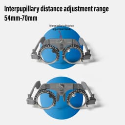 Optical Adjustable Trial Lens Frame - Titanium Material, Super Lightweight Full Function Optometry Frame (PD: 54-70mm)