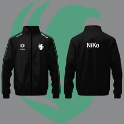 Autumn And Winter CS2 Falcon E-sports Club Uniforms Players Daily Casual Black Jacket Fans Must-have Custom Stand Collar Jacket