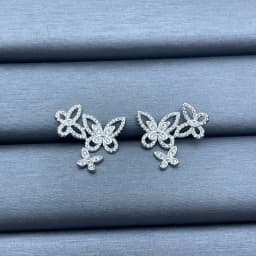 Luxury The 925 Silver Women's Jewelry Collection Includes Classic Butterfly Earrings, Butterfly, and Butterfly Holiday Gift