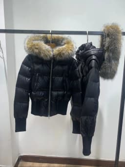 Y2K Retro Slim Women's Autumn and Winter Title Seamed Cotton Jacket Faux Fur Collar Long Sleeve Jacket 2025 New Jacket