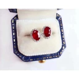 Female Party Jewelry New 100% Natural and Real Ruby Luxury Stud Earring Free Shipping Jewelry Natural Real Ruby 925 Silver