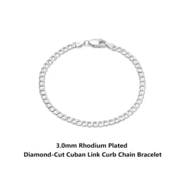 ORSA JEWELS 18K Gold Cuban Chain Bracelet 925 Sterling Silver 5mm Italian Fashion Handmade Bracelet Jewelry for Men Women SB123