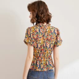 LOUIS YAO Floral Shirt 2026 Summer Women's Blouse French Style O Neck Short Sleeve Elegant Blouses Pullover Top