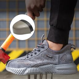 Summer Breathable Work Safety Shoes Work Steel Toe Shoes Anti Smashing Anti Stabbing Indestructible Shoes Protection Boots Men