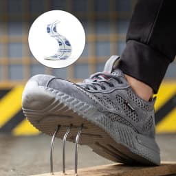 Summer Breathable Work Safety Shoes Work Steel Toe Shoes Anti Smashing Anti Stabbing Indestructible Shoes Protection Boots Men