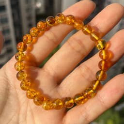 Yoowei Baltic Medical Amber Bracelet for Unisex Original Handmade Fashion Diy Healing Yellow Amber Jewelry Accessories Wholesale