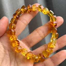 Yoowei Baltic Medical Amber Bracelet for Unisex Original Handmade Fashion Diy Healing Yellow Amber Jewelry Accessories Wholesale