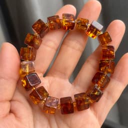 Yoowei Baltic Medical Amber Bracelet for Unisex Original Handmade Fashion Diy Healing Yellow Amber Jewelry Accessories Wholesale