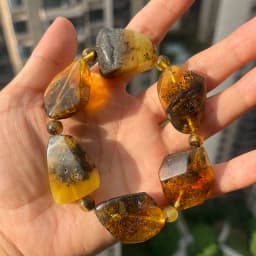 Yoowei Baltic Medical Amber Bracelet for Unisex Original Handmade Fashion Diy Healing Yellow Amber Jewelry Accessories Wholesale