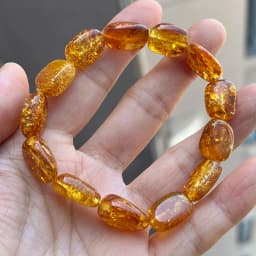 Yoowei Baltic Medical Amber Bracelet for Unisex Original Handmade Fashion Diy Healing Yellow Amber Jewelry Accessories Wholesale