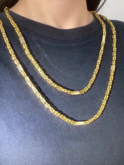 1PC Hot Selling Men's Women's Necklace 5mm Wide Square Hip-Hop Chain Inlaid Exquisite Shiny Zircon Suitable Daily Party Gifts