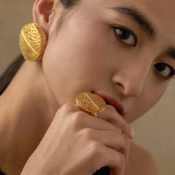 IVOG Hollow Out Design Rings for Women Lines Are Fine and Irregularly Interwoven Rings Fashion Jewelry Gift
