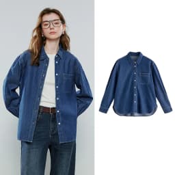 TOYOUTH Women Vintage Casual Denim Shirts 2026 Spring New Loose Outerwear Classic Basic Blouses