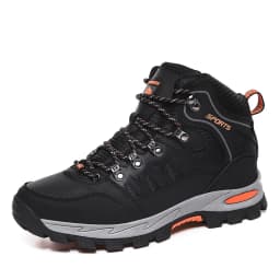 New Leather Men's Boots Outdoor Waterproof Hiking Boots Lightweight Non-slip Men Sneakers Fashion Desert Men Work Ankle Boots