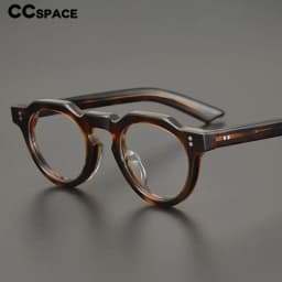 55464 High Quality Acetate Glasses Vintage Round Men Optical Prescription Eyeglasses Frame Women Korea Luxury Brand Eyewear