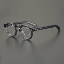 55464 High Quality Acetate Glasses Vintage Round Men Optical Prescription Eyeglasses Frame Women Korea Luxury Brand Eyewear