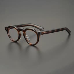 55464 High Quality Acetate Glasses Vintage Round Men Optical Prescription Eyeglasses Frame Women Korea Luxury Brand Eyewear