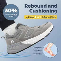 FitVille Wide Design Sneakers Men Shoes Sport Mesh Trainers Lightweight Baskets Femme Running Shoes Outdoor Athletic Shoes Men