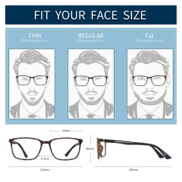 BLUEMOKY Anti Blue Light Reading Glasses For Men Women,Sport Square Frame Readers Anti Glare Computer Eyewear