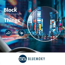 BLUEMOKY Anti Blue Light Reading Glasses For Men Women,Sport Square Frame Readers Anti Glare Computer Eyewear