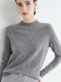Women 100% Merino Wool Sweater For Autumn Winter First Line Seamless Half-high Collar Pullover Basic Top OL Solid Soft Cashmere