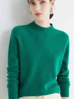 Women 100% Merino Wool Sweater For Autumn Winter First Line Seamless Half-high Collar Pullover Basic Top OL Solid Soft Cashmere