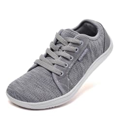 HOBIBEAR Wide Toe Barefoot Shoes Womens Mens Outdoor Lace Up Running Sneaker Zero Drop Comfortable Casual Shoes