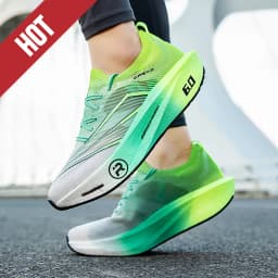 Running Shoes Carbon Board Air Cushion Marathon Men Sports Breathable Lightweight Women's Comfortable Athletic Nonskid Sneakers