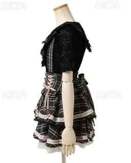 Liz Suspender Skirt 2026 Spring New Fashion Plaid Skirts Sweet Japanese Style Girls Heart Buttons Pleated Short Skirt for Women