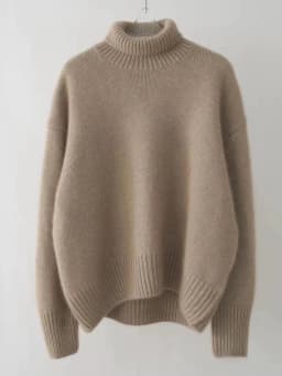 MVLYFLRT Autumn and Winter New 100% merino Wool Sweater Women's Knitted High Neck Pullover Casual Loose Large Size tops