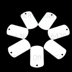 Wholesale 100Pcs Sublimation Keychian Custom Personalized Identity Tag Dog ID Tags DIY For Men Pendant Collar Accessories